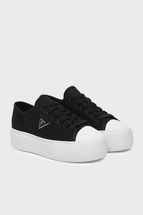 Guess Joezi Logolu Kalın Tabanlı Sneaker FLJJZ3FAB12 Kadın Ayakkabı FLJJZ3 FAB12 BLACK SİYAH - Guess (1)