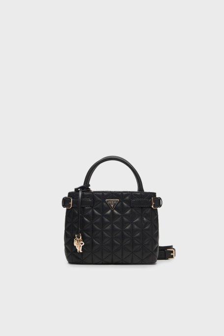 Guess Kapitoneli Çıkarılabilir Askılı HWQG9883050 Bayan Çanta HWQG98 83050 BLA SİYAH - Guess