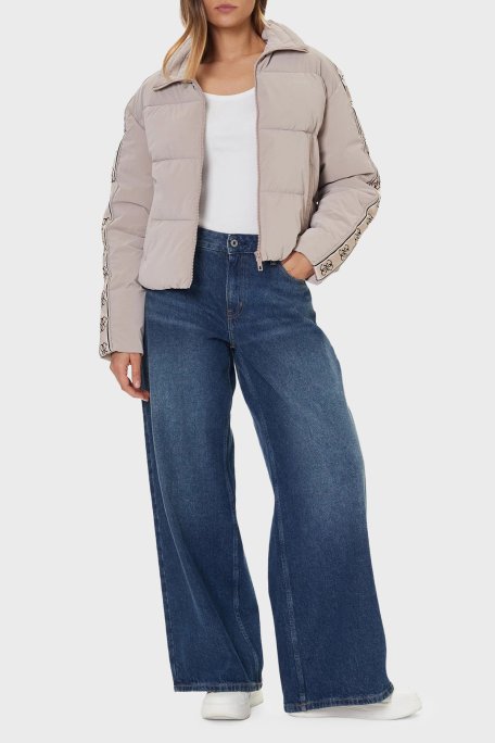 Guess Kapitoneli Logolu Regular Fit Dik Yaka Şişme V5BL11WGYC2 Bayan Mont V5BL11 WGYC2 A12B PUDRA - Guess (1)