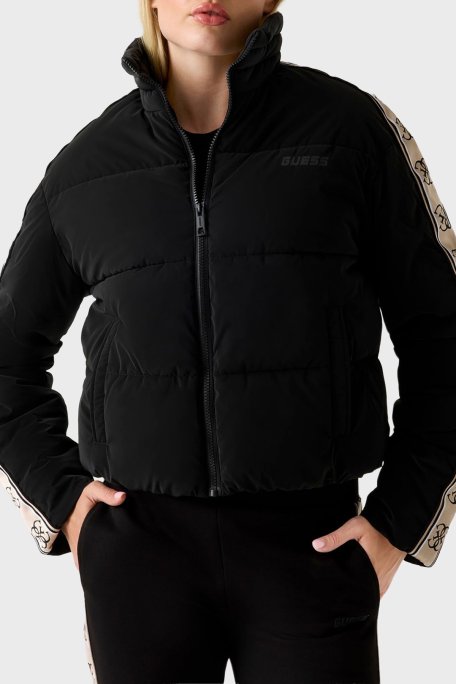 Guess Kapitoneli Logolu Regular Fit Dik Yaka Şişme V5BL11WGYC2 Bayan Mont V5BL11 WGYC2 JBLK SİYAH - Guess