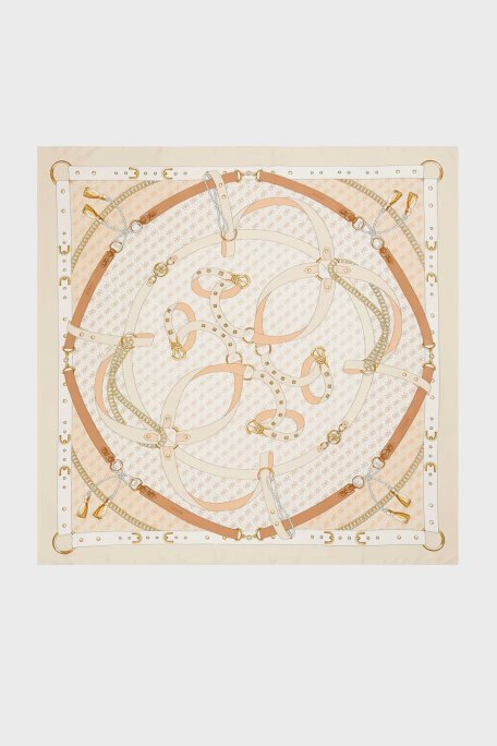 Guess Kefiah Desenli 120 x 120 cm AW5343POL03 Bayan Şal AW5343 POL03 IVO EKRU - Guess