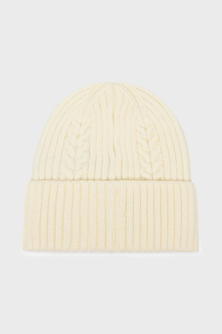 Guess Knitted Logolu Örgülü AW5381POL01 Bayan Bere AW5381 POL01 WHI BEYAZ - Guess (1)