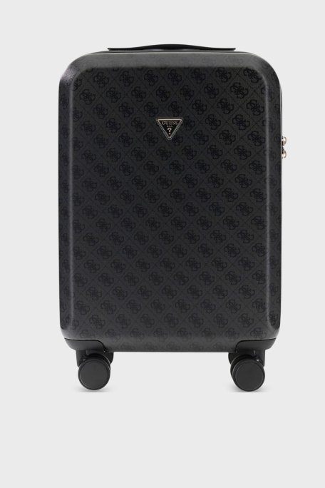 Guess Latona Logolu Şifreli Fermuarlı TWHK9211983 Bayan Kabin Boy Valiz TWHK92 11983 CLO ANTRASİT - Guess