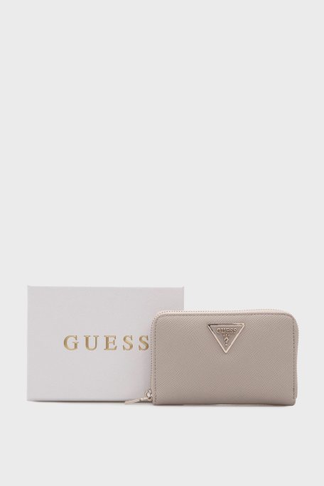 Guess Laurel Logolu Fermuarlı SWZG7459140 Bayan Cüzdan SWZG74 59140 TAU KAHVE - Guess