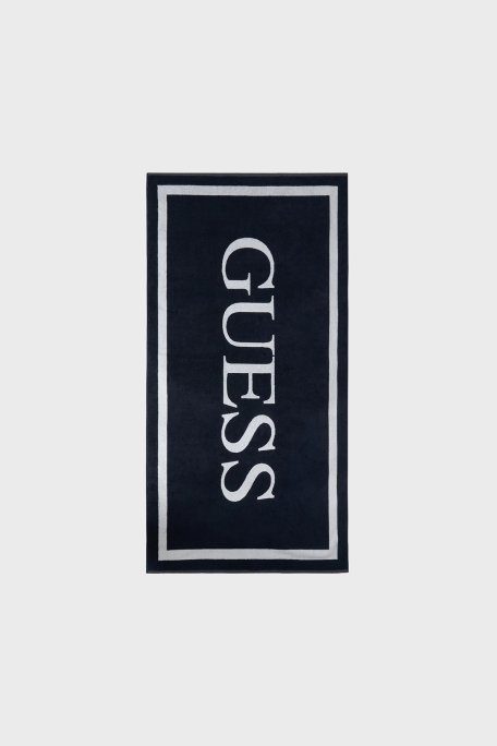 Guess Logolu % 100 Pamuk 100 x 180 cm E5GZ13SG00P Bayan Plaj Havlusu E5GZ13 SG00P A73L Lacivert Beyaz - Guess
