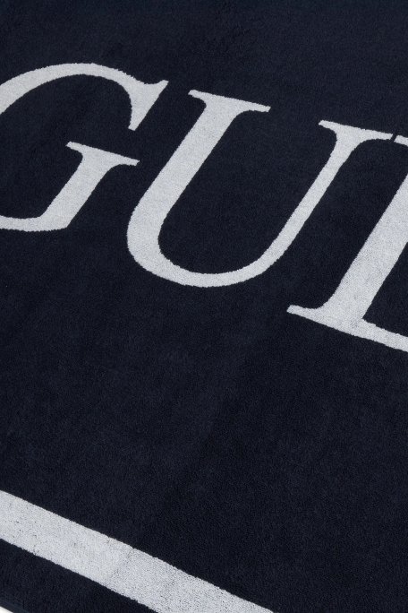 Guess Logolu % 100 Pamuk 100 x 180 cm E5GZ13SG00P Bayan Plaj Havlusu E5GZ13 SG00P A73L Lacivert Beyaz - Guess (1)