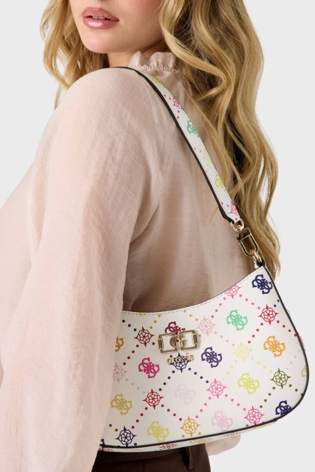 Guess Logolu Ayarlanabilir Askılı Kadın Çanta HWGM99 28180 MUO EKRU - Guess (1)