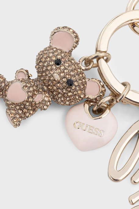 Guess Logolu Ayıcık Charm Detaylı RW1802P5401 Bayan Anahtarlık RW1802 P5401 GOL ALTIN - Guess (1)
