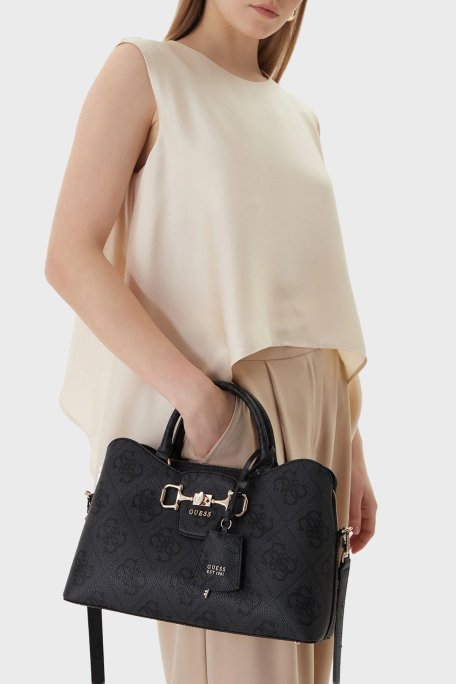 Guess Logolu Çıkarılabilir Askılı HWOS9924060 Kadın Çanta HWOS99 24060 CLO ANTRASİT - Guess (1)