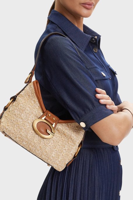 Guess Logolu Omuz Askılı HWRB9308720 Kadın Çanta HWRB93 08720 NTC KAHVE - Guess (1)