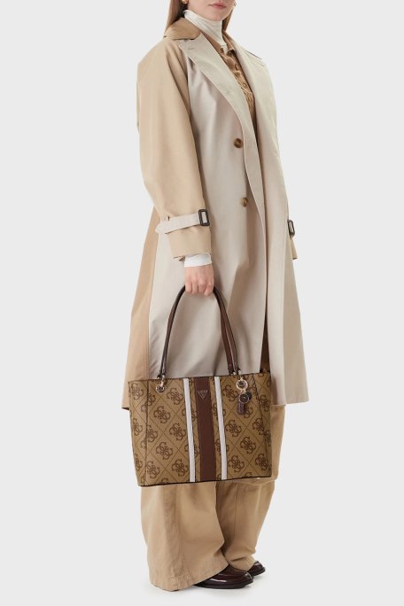 Guess Logolu Omuz Askılı Tote HWSS9672250 Kadın Çanta HWSS96 72250 LGW KAHVE - Guess (1)
