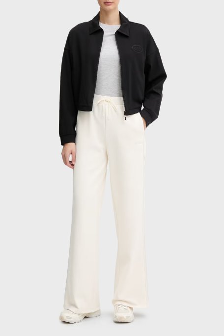 Guess Logolu Regular Fit Klasik Yaka Scuba V6RQ17KD822 Bayan Ceket V6RQ17 KD822 JBLK SİYAH - Guess (1)