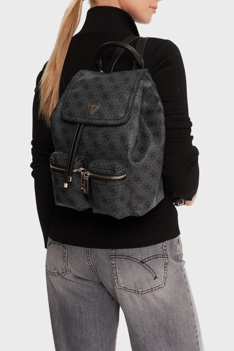 Guess Manhattan 4G Logolu Omuz Askılı HWSG7118310 Bayan Sırt Çantası HWSG71 18310 CLO ANTRASİT - Guess (1)