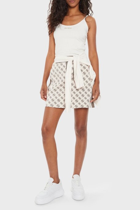 Guess Marika Streç Slim Fit İp Askılı Crop V4YP11KCD02 Bayan Top V4YP11 KCD02 G6K5 EKRU - Guess (1)