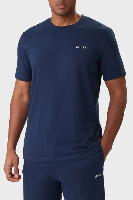 Guess Marzio Pamuklu Regular Fit Bisiklet Yaka Z6RI17I3Z14 Erkek T Shirt Z6RI17 I3Z14 G7R1 MAVİ - Guess