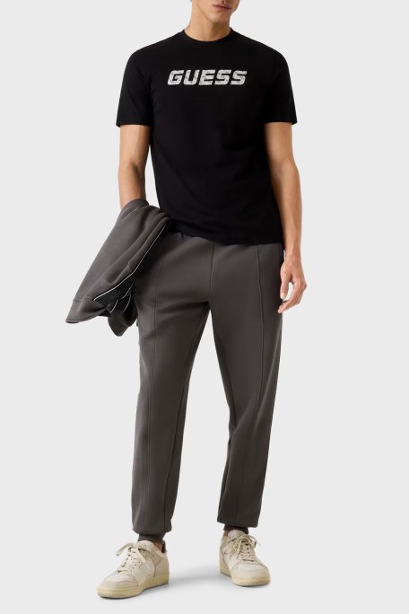 Guess Maska Pamuklu Regular Fit Bisiklet Yaka Z6RI15I3Z14 Erkek T Shirt Z6RI15 I3Z14 JBLK SİYAH - Guess (1)
