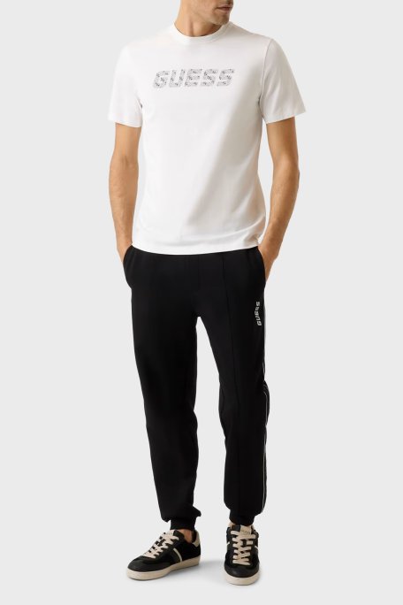 Guess Maska Pamuklu Regular Fit Logolu Bisiklet Yaka Z6RI15I3Z14 Erkek T Shirt Z6RI15 I3Z14 G018 BEYAZ - Guess (1)