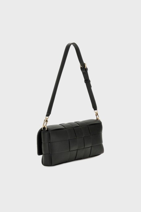 Guess Maylee Logolu Ayarlanabilir Askılı HWWG9661190 Bayan Çanta HWWG96 61190 BLA SİYAH - Guess (1)