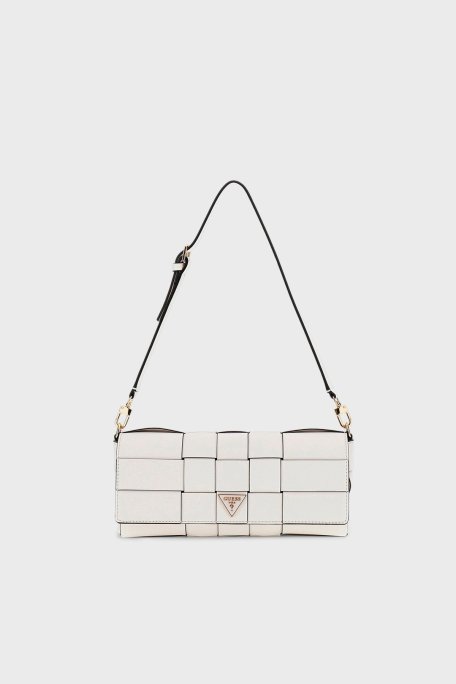 Guess Maylee Logolu Ayarlanabilir Askılı HWWG9661190 Bayan Çanta HWWG96 61190 OFF BEYAZ - Guess