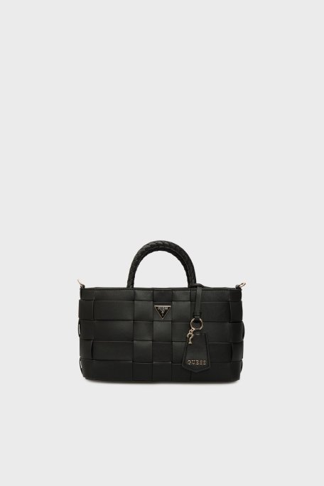 Guess Maylee Logolu Çıkarılabilir Askılı Dokuma HWWG9661060 Bayan Çanta HWWG96 61060 BLA SİYAH - Guess