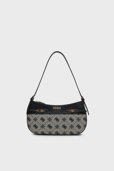 Guess Melinda 4G Logolu Çıkarılabilir Omuz Askılı HWJP9902170 Bayan Çanta HWJP99 02170 BLO SİYAH - Guess