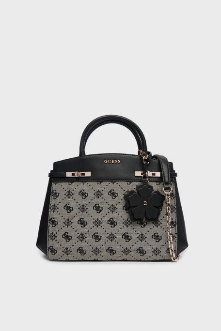 Guess Melinda 4G Logolu Çıkarılabilir Zincir Askılı HWJP9902060 Bayan Çanta HWJP99 02060 BLO SİYAH - Guess