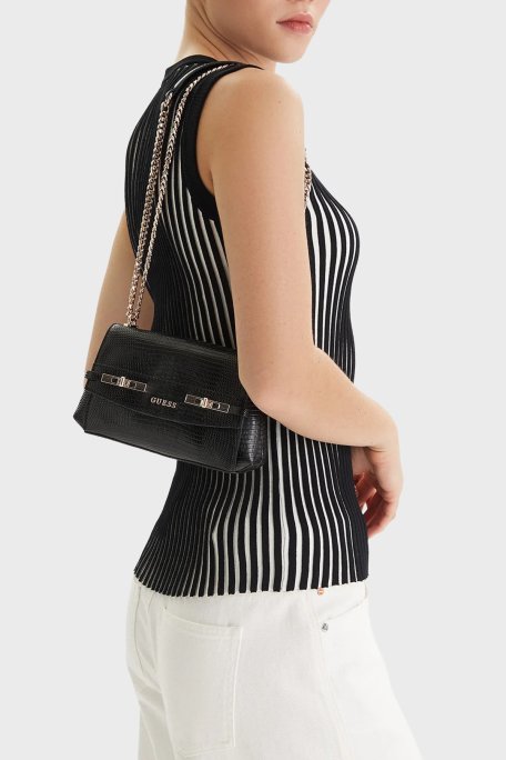 Guess Melinda Logolu Zincir Askılı HWKL9933780 Bayan Çanta HWKL99 33780 BLA SİYAH - Guess (1)