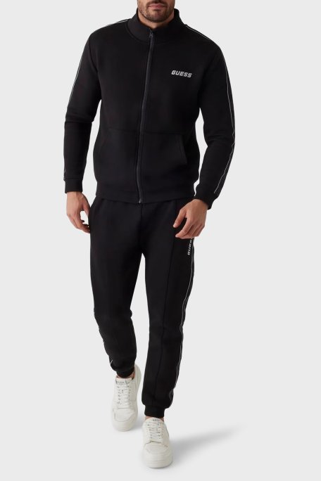 Guess Mickey Logolu Pamuklu Regular Fit Dik Yaka Z2YQ10KB3P2 Erkek Sweat Z2YQ10 KB3P2 JBLK SİYAH - Guess