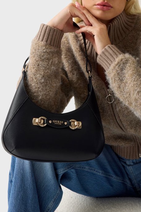 Guess Mimina Logolu Omuz Askılı HWBG8015180 Bayan Çanta HWBG80 15180 BLA SİYAH - Guess (1)