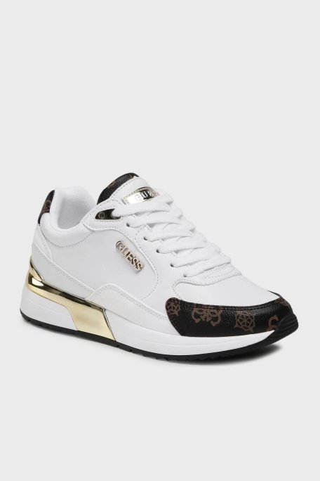 Guess Moxea 4G Logolu Sneaker FL5MOXFAL12 Bayan Ayakkabı FL5MOX FAL12 WHBR BEYAZ - Guess (1)