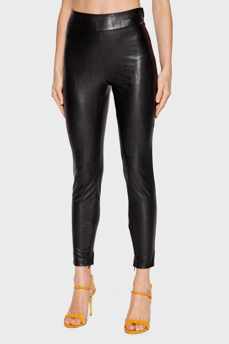 Guess New Priscilla Suni Deri Normal Bel Slim Fit W2YB16WEPI0 Bayan Tayt W2YB16WEPI0 JBLK SİYAH - Guess