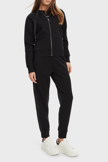 Guess New Regular Fit Kapüşonlu Yaka Logolu W5YQ05KBYE2 Bayan Sweat W5YQ05 KBYE2 JBLK SİYAH - Guess (1)