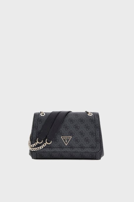Guess Noelle 4G Logo Baskılı Ayarlanabilir Zincir Askılı HWBG9672210 Bayan Çanta HWBG96 72210 CLO ANTRASİT - Guess
