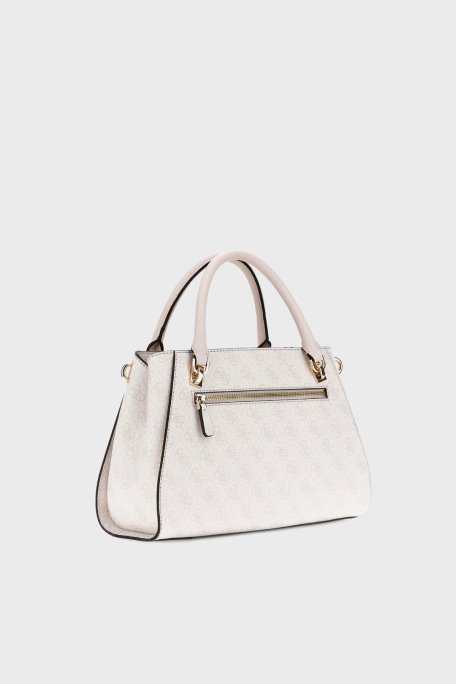 Guess Noelle 4G Logo Baskılı Çıkarılabilir Askılı HWBG9672070 Bayan Çanta HWBG96 72070 WLO BEYAZ - Guess (1)
