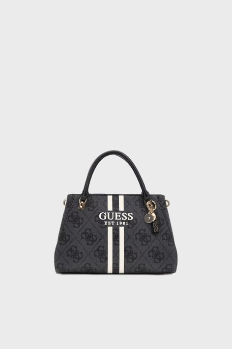 Guess Noelle 4G Logo Baskılı Çıkarılabilir Askılı HWOS9672070 Bayan Çanta HWOS96 72070 CLO ANTRASİT - Guess