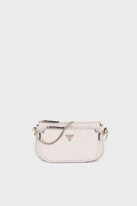 Guess Noelle 4G Logo Baskılı Çıkarılabilir Askılı Mini HWBG9672710 Bayan Çanta HWBG96 72710 WLO BEYAZ - Guess