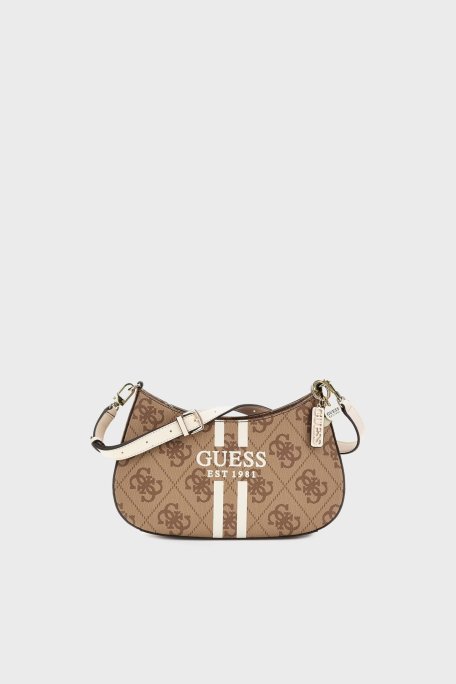 Guess Noelle 4G Logolu Ayarlanabilir Askılı HWOS9672180 Bayan Çanta HWOS96 72180 LTL KAHVE - Guess