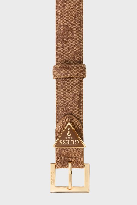 Guess Noelle 4G Logolu BW9291P5425 Bayan Kemer BW9291 P5425 LTL KAHVE - Guess (1)