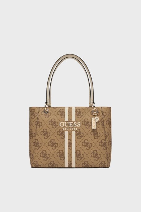 Guess Noelle 4G Logolu Omuz Askılı Tote HWOS9672250 Bayan Çanta HWOS96 72250 LTL KAHVE - Guess