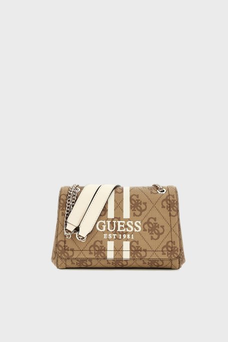 Guess Noelle 4G Logolu Zincir Askılı HWOS9672210 Bayan Çanta HWOS96 72210 LTL KAHVE - Guess