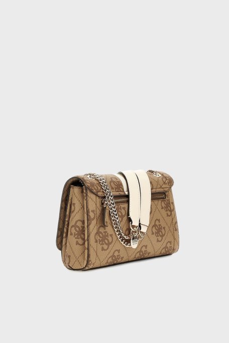 Guess Noelle 4G Logolu Zincir Askılı HWOS9672210 Bayan Çanta HWOS96 72210 LTL KAHVE - Guess (1)