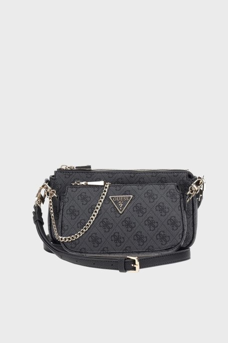 Guess Noelle Fermuarlı Çıkarılabilir Ön Bölmeli ve Askılı Bayan Çanta HWBG7879710 CLO ANTRASİT - Guess