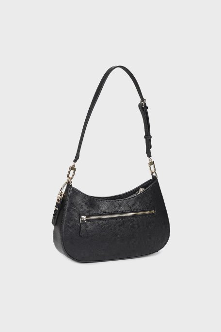 Guess Noelle Logolu Ayarlanabilir Omuz Askılı HWZG9672180 Bayan Çanta HWZG96 72180 BLA SİYAH - Guess (1)