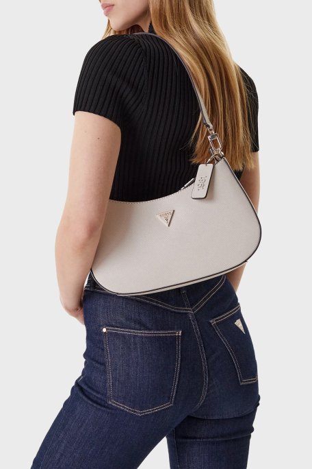 Guess Noelle Logolu Ayarlanabilir Omuz Askılı HWZG9672180 Bayan Çanta HWZG96 72180 TAU BEJ - Guess (1)