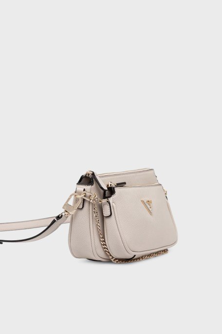 Guess Noelle Logolu Çıkarılabilir Akılı Zincir Detaylı HWZG9672710 Bayan Çanta HWZG96 72710 TAU KAHVE - Guess (1)