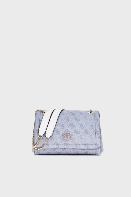 Guess Noelle Logolu Omuz HWBG7879210 Bayan Çanta HWBG78 79210 LUL AÇIK MAVİ - Guess