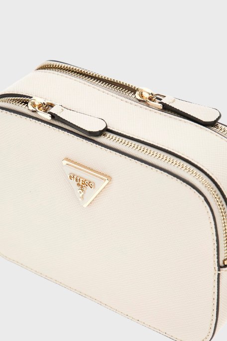 Guess Noelle Logolu Zincir Askılı HWZG9672140 Bayan Çanta HWZG96 72140 BON EKRU - Guess (1)