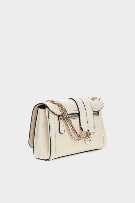 Guess Noelle Logolu Zincir Askılı HWZG9672210 Bayan Çanta HWZG96 72210 BON EKRU - Guess (1)