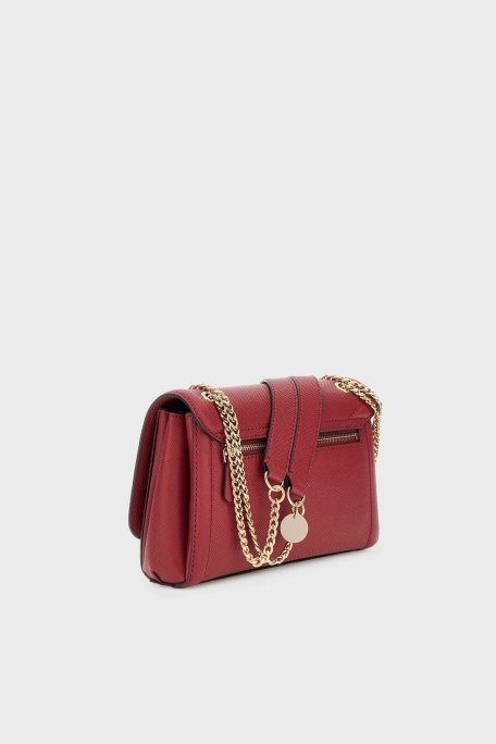 Guess Noelle Logolu Zincir Askılı HWZG9672210 Bayan Çanta HWZG96 72210 GAR KİREMİT - Guess (1)