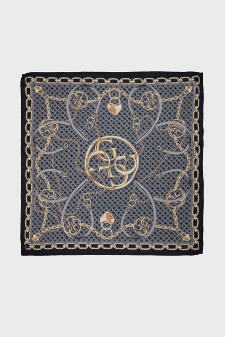 Guess Logolu 130 x 130 Modal AW5462MOD03 Bayan Eşarp AW5462 MOD03 BLA SİYAH - Guess